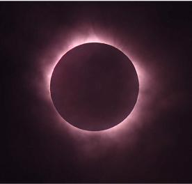 Total eclipse seen from Mangaia
