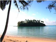 Muri beach islet