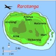 Rarotonga map