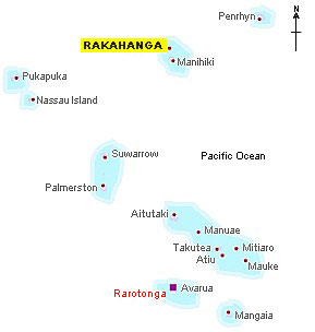 Rakahanga location map