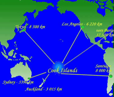 Cook Islands locaiton map