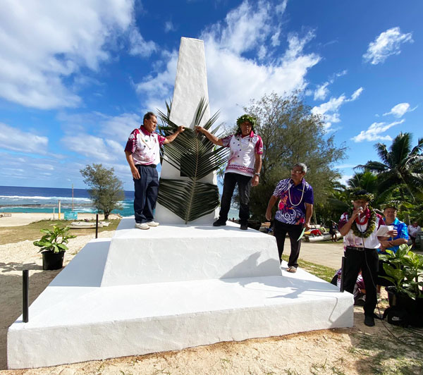 Monument marking the arrival of Christianity on Mangaia