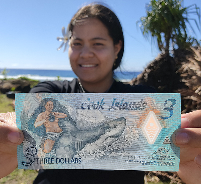 Cook Islands $3 bank note