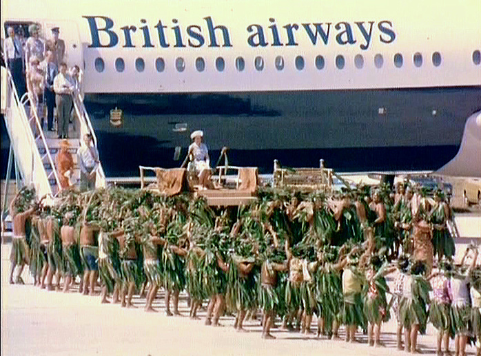 Queen Elizabeth II welcomed to Rarotonga