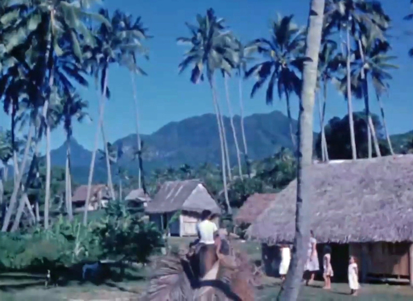 Cook Islands village as it was